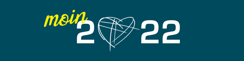 Banner "Neujahrsandacht": Text auf Farbe "Moin 2022", die 0 der Zahl wurde durch das jesusfriends-Logo ersetzt.
