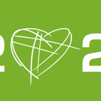Banner "Moin 2023": Schrift: Moin 2023 auf grünem Hintergrund.